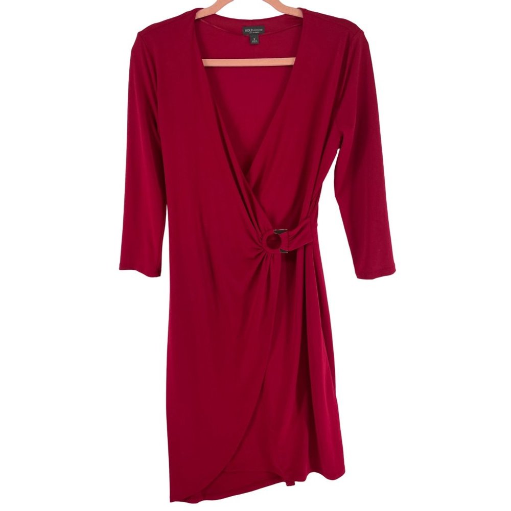 Bold Elements Women's Size Small Red Cocktail Dre… - image 1